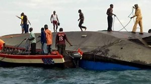 Tanzania ferry capsizes leaving 40 dead and hundreds missing