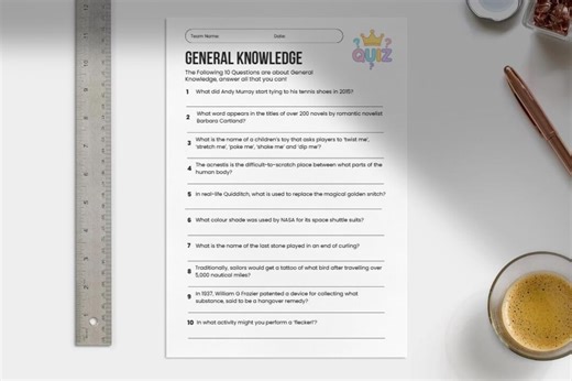 Printable Trivia Quiz: General Knowledge, Filmoji, Music, Geography, Name the Brand (PDF) - Etsy