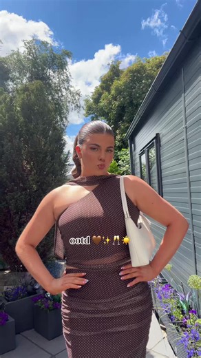 ASOS brown co-ord outfit ideas – OOTD for a family party
