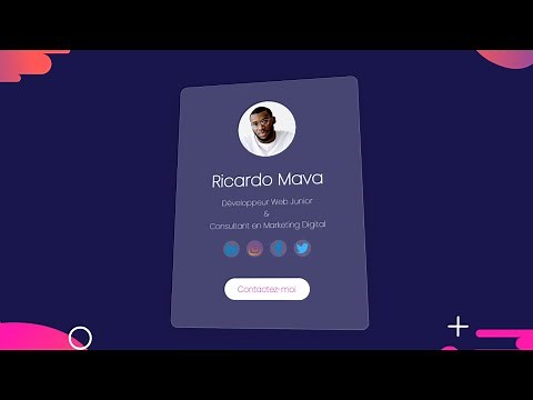 🎨How to Create a Web Page 📝Portfolio with a Tilt Effect using HTML, CSS & Javascript | UI Design
