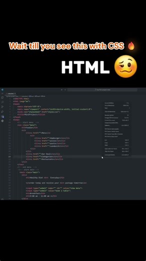 Food Website Design 🍔 | Before vs After CSS 🔥 #shorts #webdesign #webdevelopment