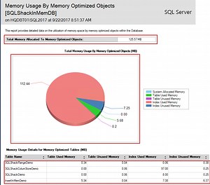 SQL Server In-Memory database internal memory structure monitoring