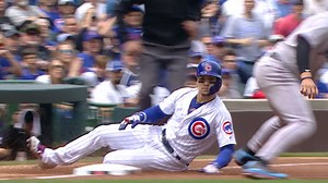 Baez's smooth slide into third