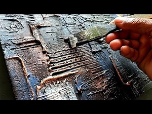 Mastering TEXTURED ABSTRACT Art On Canvas / ACRYLIC Painting Step By Step Techniques