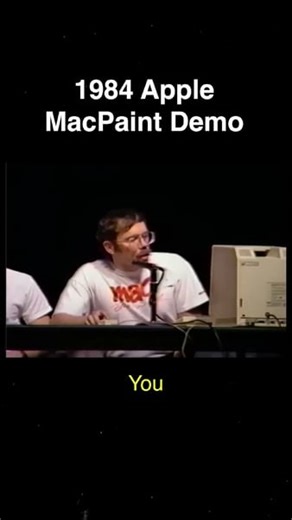You’re watching a piece of early GUI history: Bill Atkinson (Mac team; creator of the QuickDraw graphics system and the MacPaint app) showing how drawing tools worked on the original Macintosh, including an early on-screen eraser. Pulled from the full Macintosh introduction event at the Boston Computer Society, recorded on Jan. 30, 1984. | Computer History Museum