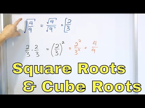 Square Roots and Cube Roots of Fractions - [8-4-9]