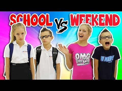 NIGHTTIME ROUTINE!! SCHOOL DAY vs WEEKEND