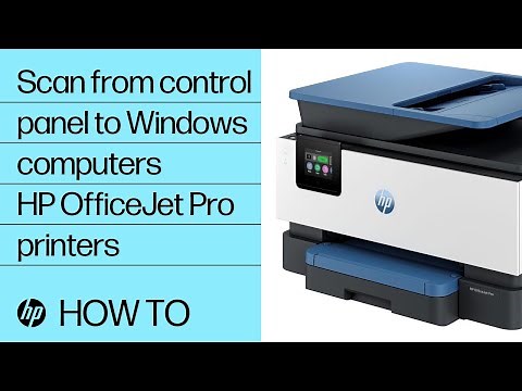 How to scan from the control panel to a Windows computer | HP OfficeJet Pro printers | HP Support