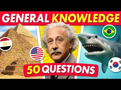 50 Questions Everyone Should Know! | General Knowledge Trivia Quiz 🧠🔥