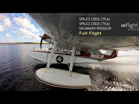 Grumman Widgeon Seaplane Full Flight with Water Landings | Spruce Creek, Florida