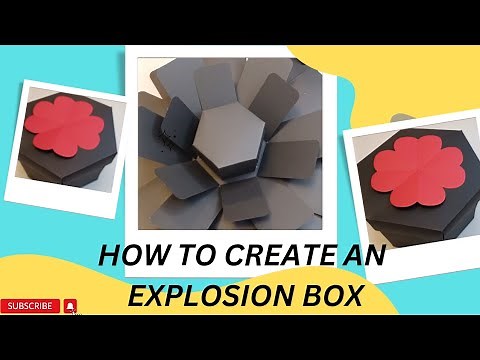How to create an Explosion Box #idea #gift #birthday #graduation #wedding #anniversary #howto