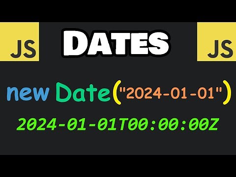 Learn JavaScript DATE objects in 8 minutes! 📅
