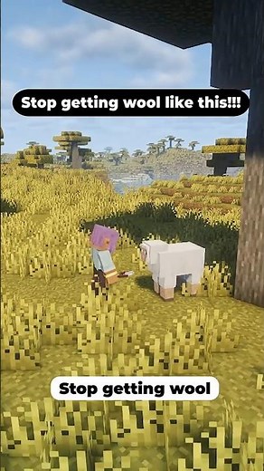 Easy Wool Farm Minecraft Survival (Infinite Wool) #minecraft #minecraftshorts #minecrafttutorial