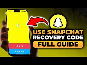 How To Use Snapchat Recovery Code (BEST FULL GUIDE) | FAST & EASY | Recovery Code For Snapchat