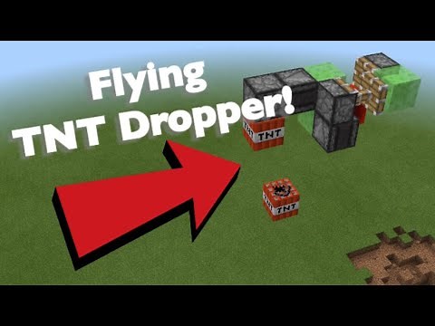 Making A Flying TNT Dropper In Minecraft!