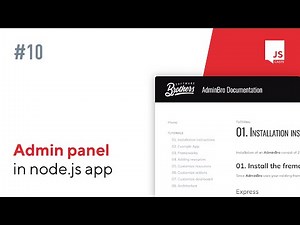 ep10 - adding admin panel to Node.js app in less than 10 minutes