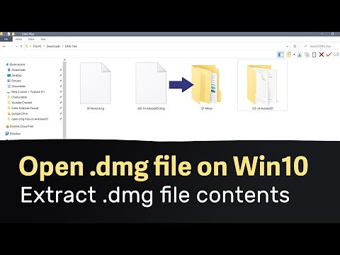How to open/extract .dmg Mac OS files on Windows 10 and 11