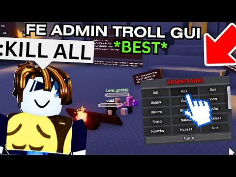 Roblox FE Trolling Admin GUI Script / Hack | KICK ALL, KILL ALL😈 | INSANE Roblox Scripts 2023✅
