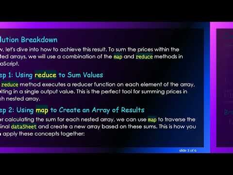 Summing Nested Arrays in JavaScript