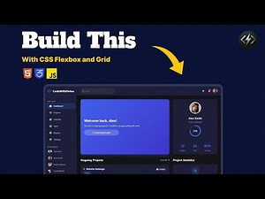 Learn CSS Flexbox & CSS Grid Building This Dashboard - html and css (CSS Full course 2026)
