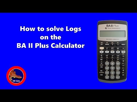 How to solve Logs with any base on the BA II Plus Calculator