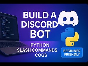 Build a Discord Bot with Python — Slash Commands + Cogs (Beginner Tutorial 2025)