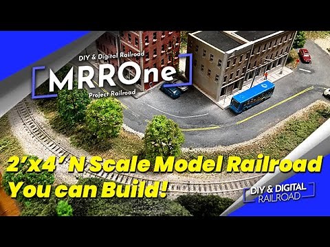 2x4 N Scale Model Railroad, MRROne Project Railroad Overview