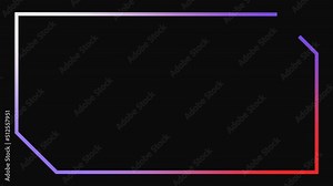 Opening credit or ending credit element animation in 4K 60fps. Lower third animation in high resolution.