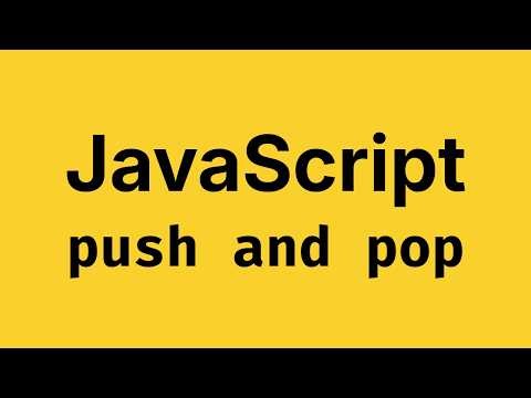JavaScript push() & pop() methods 🔥 - JavaScript Course 2026