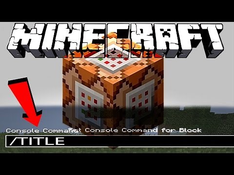 Minecraft Title Tutorial (Command Block Titles)