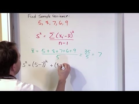 Lesson 15 - Calculating Variance in Statistics