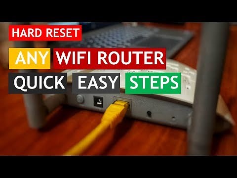 HOW TO RESET ANY WIFI ROUTER