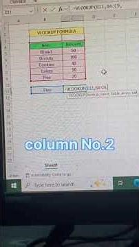Vlookup Formula in Excel || How to use Vlookup Function #shortcutkeys #excel #vlookupformula
