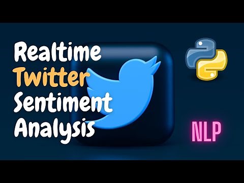 Realtime Twitter Sentiment Analysis using Pretrained Model (NLP) | Python