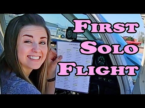 Katey's First Solo Flight! - Private Pilot Training
