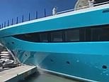 Disastrous moment £65 million super yacht crashes into dock in the Caribbean