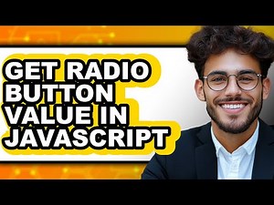 How to Get Radio Button Value in Javascript (only Way)
