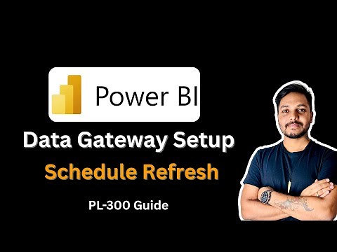 Power BI Gateway Setup & Schedule Refresh(Guide for Beginners) - Advanced Power BI Tutorial
