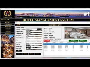 1/6 - How to create hotel management system project in python | Tkinter GUI