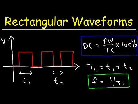 Duty Cycle, Pulse Width & Frequency - Rectangular and Square Waves
