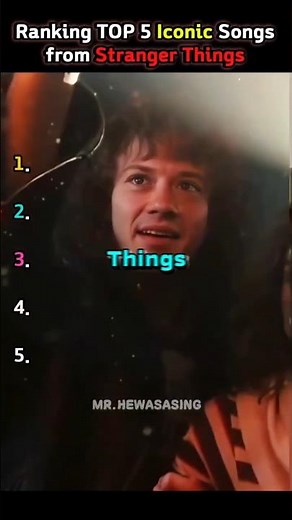 Ranking Top 5 Iconic Songs From Stranger Things ✨ #shorts