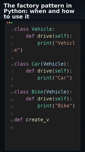 The factory pattern in Python: when and how to use it #python3 #coding #python
