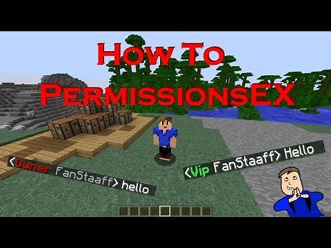 How To PermissionsEX - Minecraft Plugin Tutorial