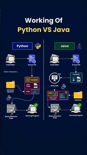 Working of Python VS Java