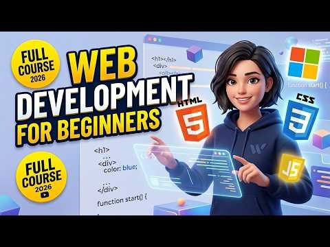 Web Development for Beginners 2026 | Microsoft Full Course (HTML CSS JavaScript)