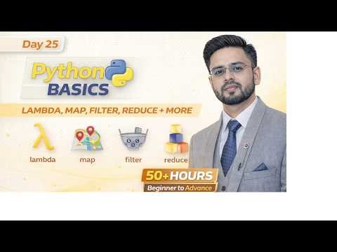 Python Advanced Functional Programming & Utilities | LAMBDA | MAP | FILTER | REDUCE | Decorators