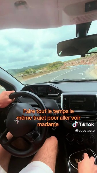Trajet voiture pour voir madame