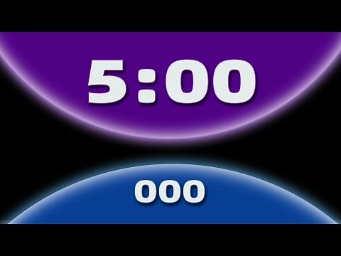 5 Minute Countdown Timer Video with Dynamic Visuals and Immersive Sound Effects | 4K Cool Timer