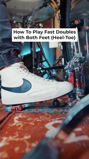 How To Play Fast Doubles With Both Feet (Heel-Toe)