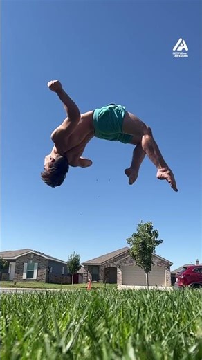 Walking Through Air & More Epic Backflips | Big Air | People Are Awesome #shorts